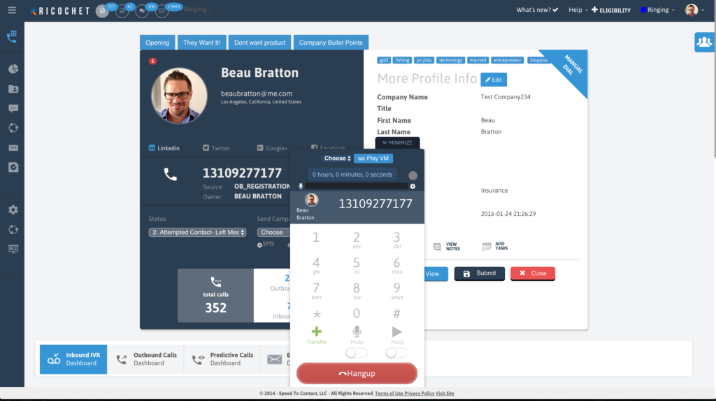 cloud phone system insurance crm & life insurance crm