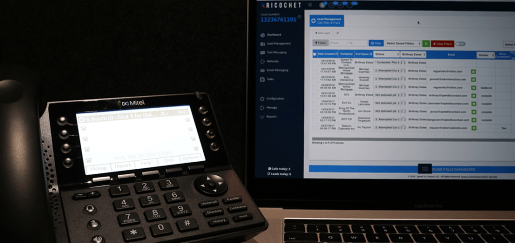 Ricochet by Speed to Contact: Dialer & CRM Lead Management System for VOIP Phones